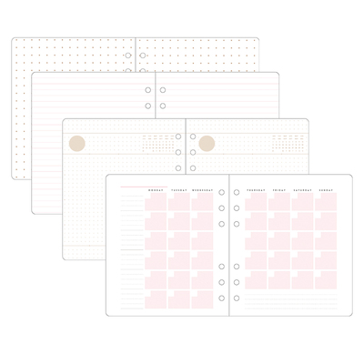 不是闷日本文具方形活页DIY替芯