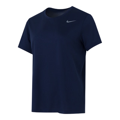 茵特|NIKE耐克短袖女款2026夏季新款海军蓝圆领运动健身T恤IB889