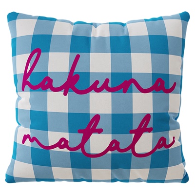 多巴胺彩色格纹抱枕客厅沙发靠枕