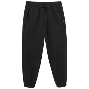 热风加绒卫裤2024年冬季新款男士宽松休闲卫裤舒适加绒保暖裤子男