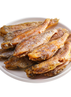 香酥小黄鱼即食小鱼干小吃黄花鱼干海鲜零食黄鱼酥500g带鱼酥酥鱼