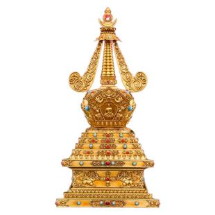 多款密宗黄铜舍利塔供奉佛塔可打开供养舍利子噶当塔菩提塔尊胜塔