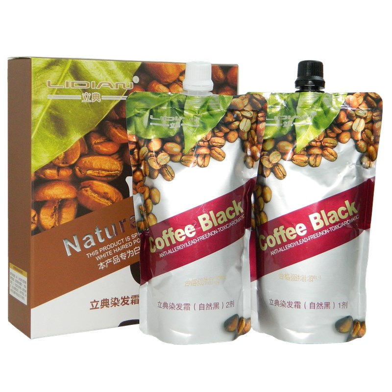 包邮正品美吾发染发膏立典咖啡醇清水黑发霜清水黑油自然黑450*2