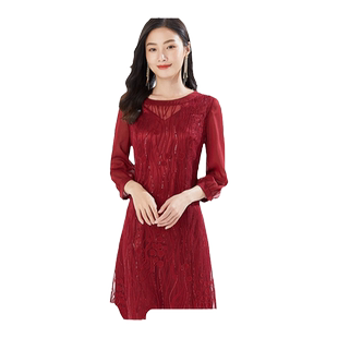 乔万尼春新品连衣裙好看流行重磅手工喜宴礼服收腰高级感EI3E250