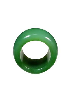 念玉和田玉扳指环天然大多圈口