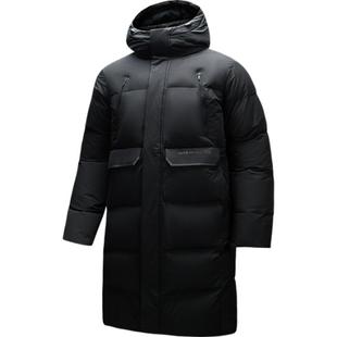 安踏三层速暖羽绒丨中长款四防羽绒服男冬季连帽防风保暖外套上衣