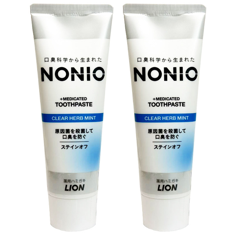 日本进口狮王NONIO高氟防根龋牙膏矫正清新口气减少牙垢防蛀正畸