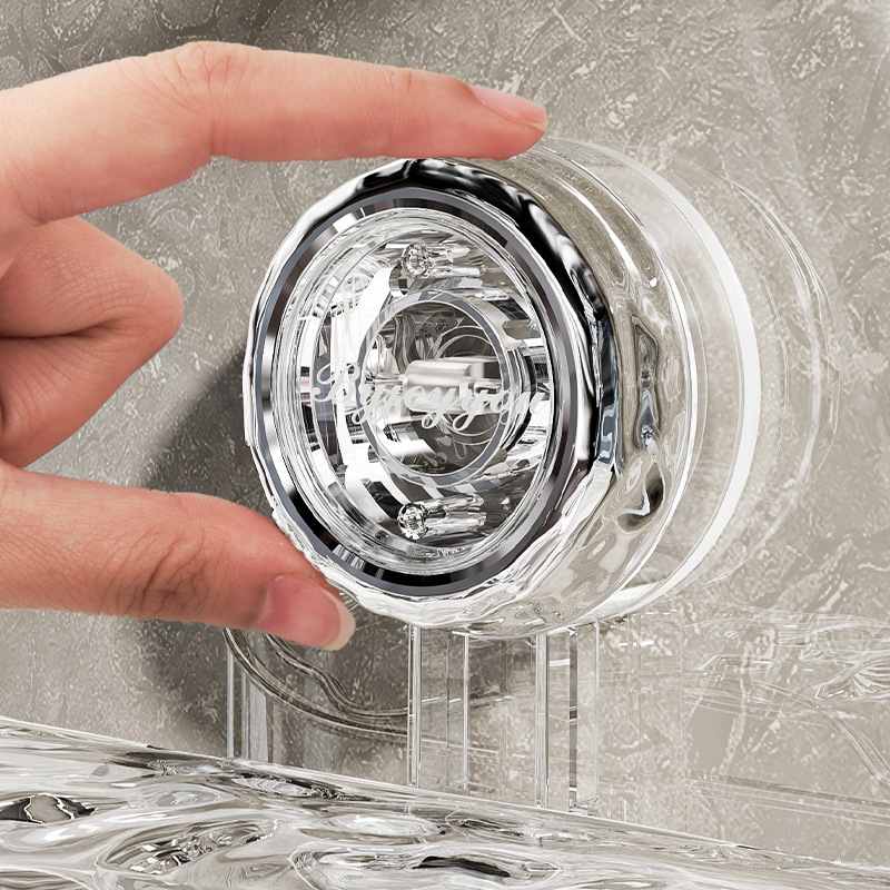 吸盘翻盖垃圾桶免打孔壁挂式收纳洗脸洗漱台置物架卫生间巾筒废弃