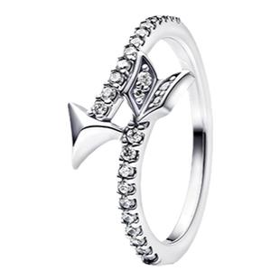 Pandora潘多拉离弦箭戒指银色丘比特之箭送女友礼物