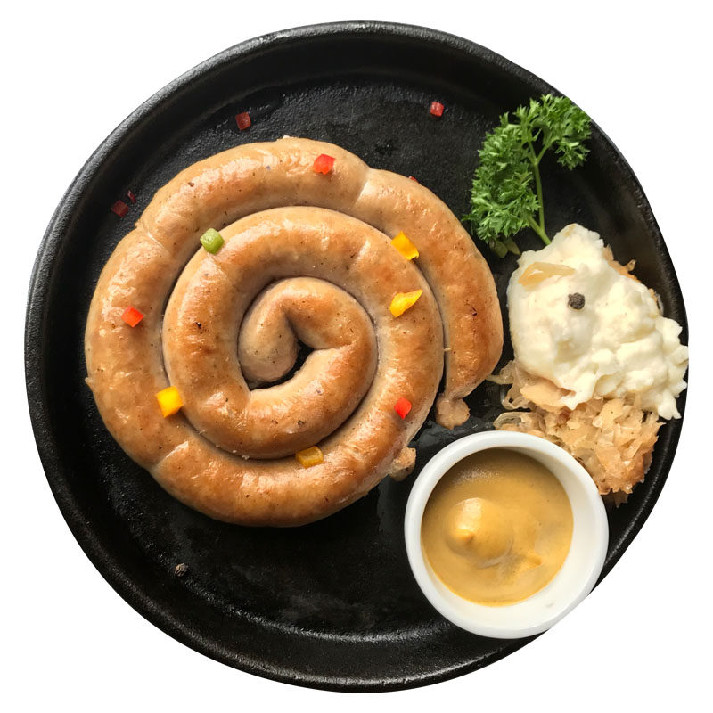 盘肠圈圈肠蜗牛盘状香肠猪肉烤肠