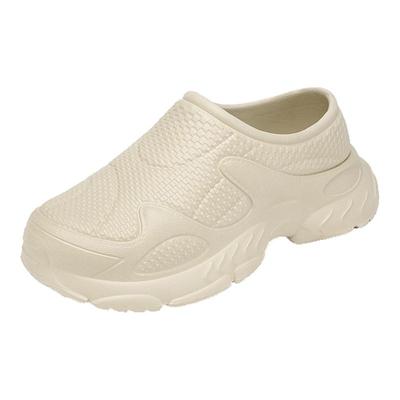 一脚蹬厚底超轻平底防水防油鞋