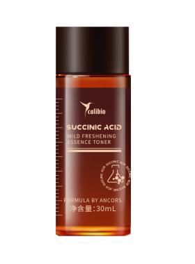嘉莉比奥琥珀酸温和焕颜精华水30ml*2嫩肤水控油保湿滋润去角质