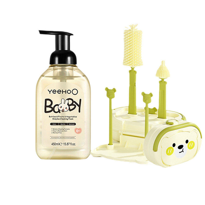 英氏奶瓶清洁剂便携奶瓶刷清洁刷新生婴儿专用硅胶奶瓶清洗刷套装