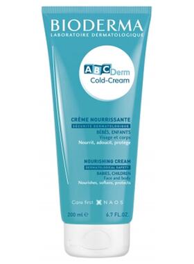 欧洲直邮Bioderma贝德玛ABCDerm婴童冷霜滋养面霜 200ml/正品润肤