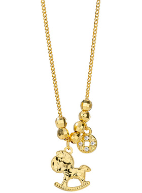 【新品】本命年生肖马吊坠纯银项链女配饰品高级感轻奢小众锁骨链