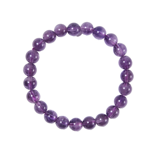 【智慧】阿塞体天然紫水晶原串8mm手串手链浓郁紫水晶