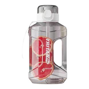 乐扣乐扣健身水杯大肚桶吸管杯男士吨大容量杯子运动水壶耐高温吨