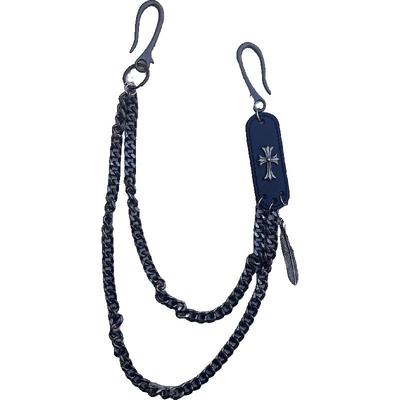 十字架双层y2k朋克裤链配饰