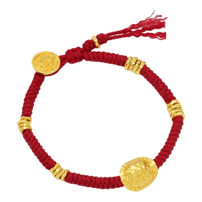 18k金富甲天下盘缠手串女款百搭