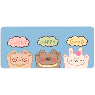 可爱卡通鼠标垫女生超大号星黛露皮革桌垫学生学习儿童书桌写字垫