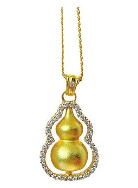 18K金福禄葫芦女国潮项链