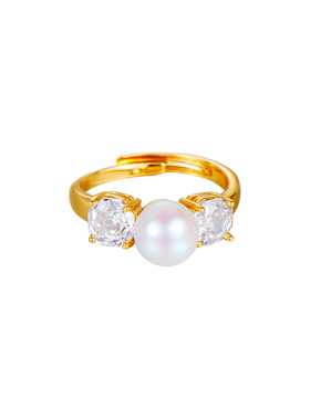 天女极光akoya珍珠戒指