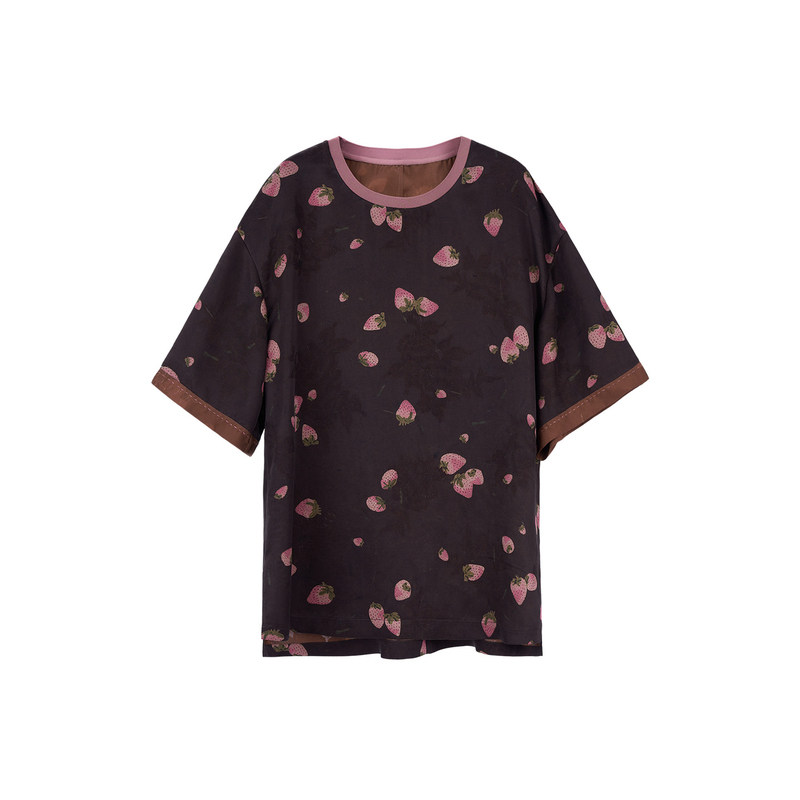 曼加塔红云纱±19姆米半裙上衣