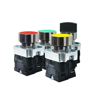 德力西LAY5-BA31 BA42平钮自复位BA45红BA35绿LAY5S金属按钮开关