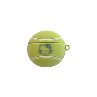 可爱卡通植绒网球KT猫适用于苹果AirPods4代蓝牙耳机保护套新款苹果Pro3耳机壳萌系Pro2代少女心日系软壳趣味