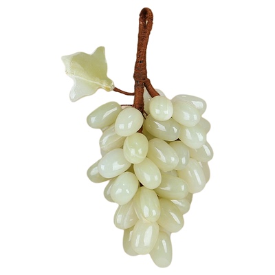 巴基斯坦玉石葡萄摆件家居装饰品