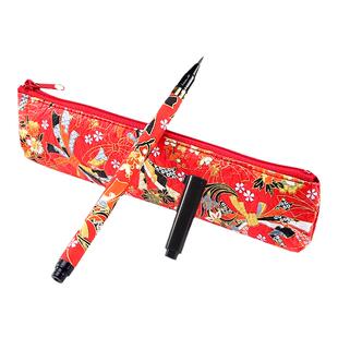 日本akashiya明石屋软笔套装毛笔书法专用笔书法练字专用签名签字笔小楷笔中楷大楷练字美术初学者软头秀丽笔