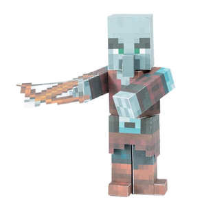 我的世界磁力掠夺者铁傀儡史蒂夫手工DIY纸模型可动人偶手办玩具