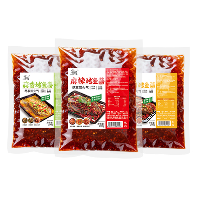 烤鱼调料万州烤鱼纸包鱼专用酱料