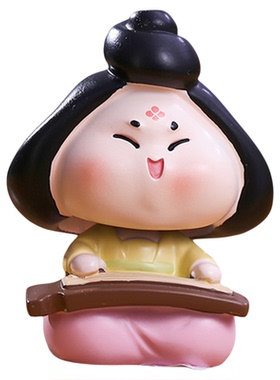 唐妞文创唐朝仕女摆件西安纪念品琴棋书画汉服娃娃洛阳特产伴手礼