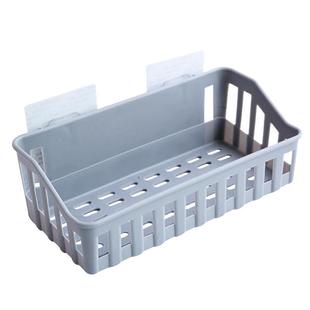 卫生间置物架浴室免打孔收纳架盒厕所洗手间厨房壁挂墙上塑料架子