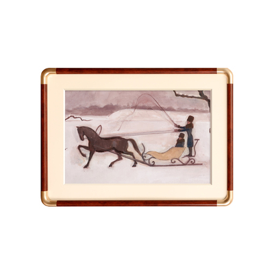 摆台a4相框挂墙4k圆角画框空框