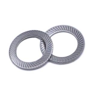 304不锈钢M3-M20东明DIN9250S双面斜印花垫圈防松安全垫圈THE标准