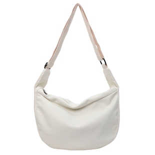 ins饺子包单肩包男慵懒风斜挎包休闲 韩版旅行包大学生上课包女潮