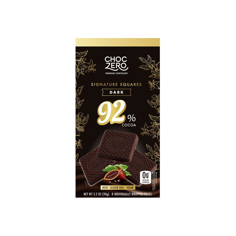 美国原装进口ChocZero零巧黑巧克力无糖纯可可脂健身零食烘焙送礼