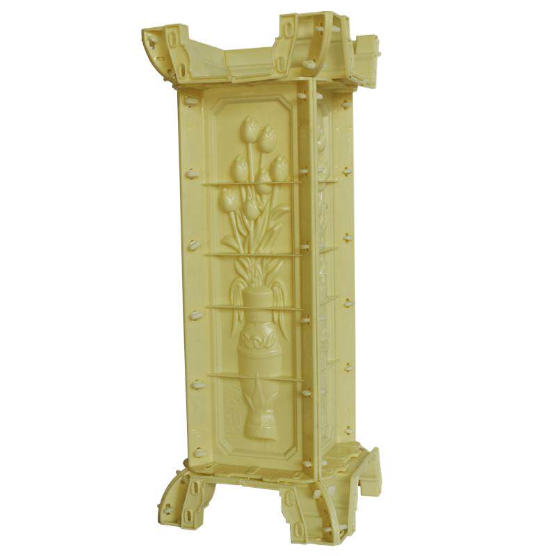 水泥栏杆转角柱模具间隔柱阳台护栏四通柱方墩大柱罗马柱柱墩模板