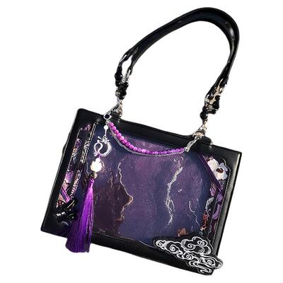 新中式国风小食量痛包斜挎二次元古风单肩包吧唧谷子包手提包