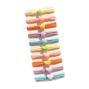 彩色皮筋不伤发高弹力耐用发绳扎头发发圈女儿童宝宝头饰头绳皮套