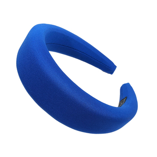 长春花蓝克莱因蓝厚海绵发箍高颅顶压发发卡显脸小头箍头饰红色女