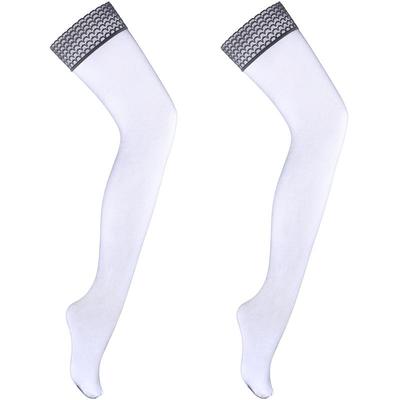 超薄隐形全透明黑肉色吊带长筒袜