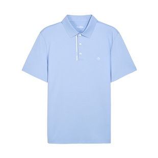 金利来polo衫男款2025春夏新款亲肤透气修身翻领短袖T恤衫男士