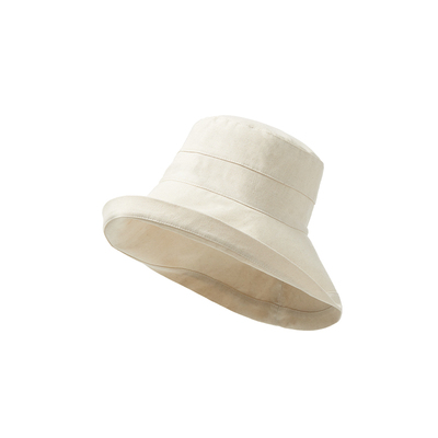 纯棉大帽檐渔夫帽可折叠防晒帽夏