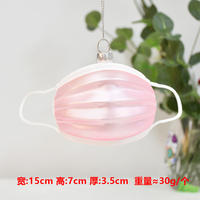 Christmas decorative items, glass painted masks, Santa Claus, snowman ornaments, Christmas tree hangers, scene arrangements thumbnail 3