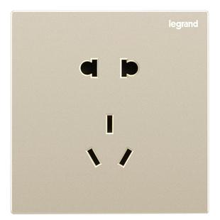 罗格朗官方旗舰店开关插座面板一开五孔逸景米兰金家用暗装带LED