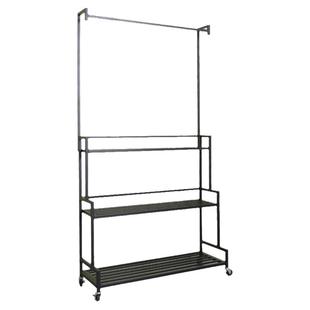 多层花架落地阶梯式带轮家用阳台户外庭院多肉植物铁艺花架子定制