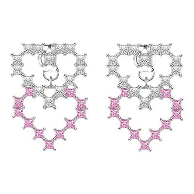 爱心耳钉ABYBCHARMING原创设计